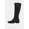 Bottes stetch en textile d’aspect daim