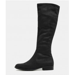 Bottes stetch en textile d’aspect daim