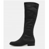 Bottes stetch en textile d’aspect daim