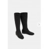 Bottes stetch en textile d’aspect daim