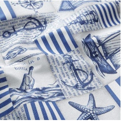 Tissu coton enduit maritime – Imperméable et résistant usage professionnel